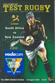 South Africa v New Zealand 2002 rugby  Programme